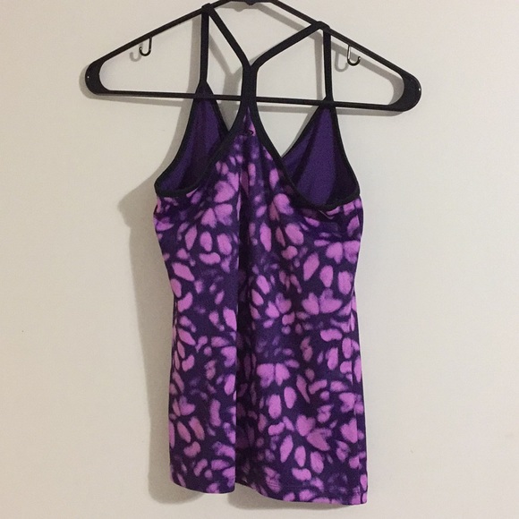 Purple Print Athletic Tank - Picture 2 of 2